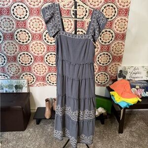 Knox Rose Blue and White Maxi Dress